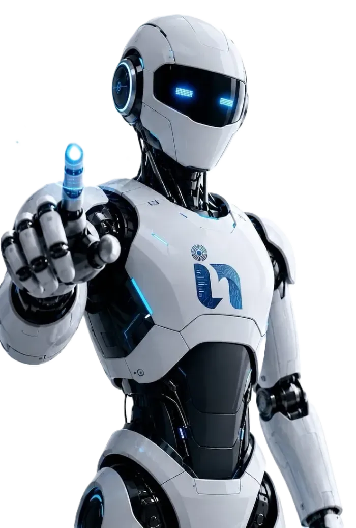 Invonics Assistant robot mascot