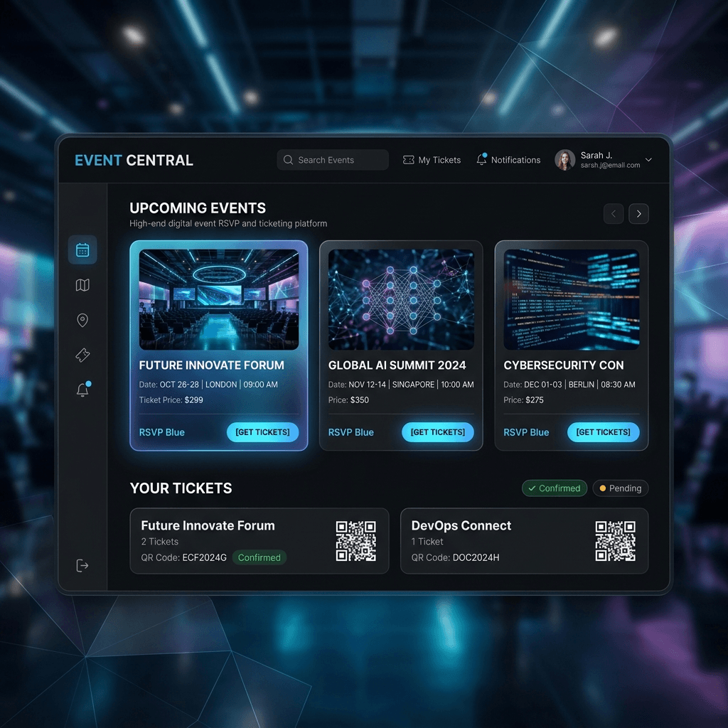 Digital RSVP & Ticketing — Invonics Technologies, Nairobi Kenya